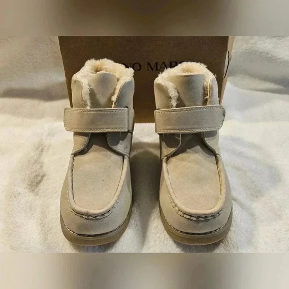 Bruno Marc light tan 12c fur girl boots - Picture 7 of 15